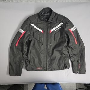 Black and Red Men's Motorcycle Jacket